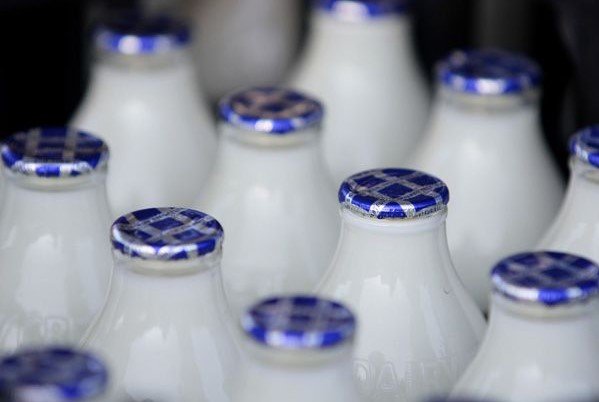 Milk bottle tops