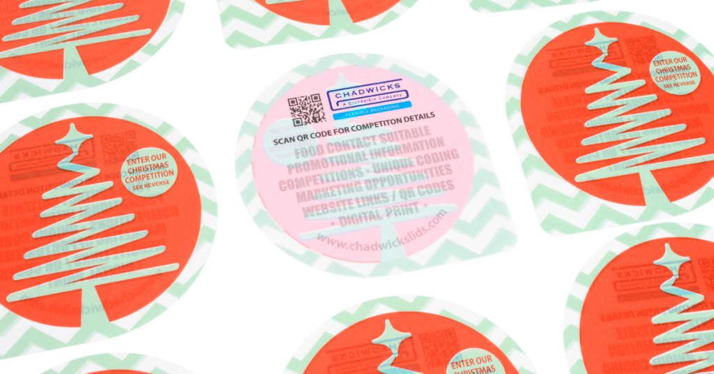 QR codes on die-cut lids